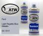 Preview: Ford, Light Regatta Blue Metallic, 33 / 6111: 400ml Sprühdose + 400ml Klarlack - Set, von ATW Autoteile West.